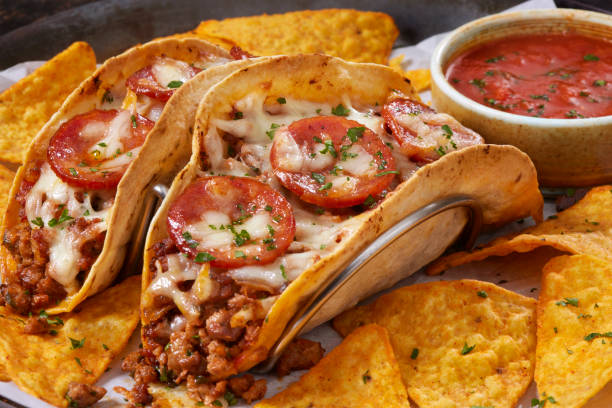istock Meat Lovers Pizza Taco's 2184634058
