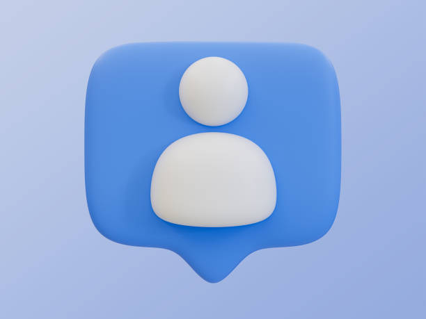 istock 3D illustration of a blue profile icon. 2184638785