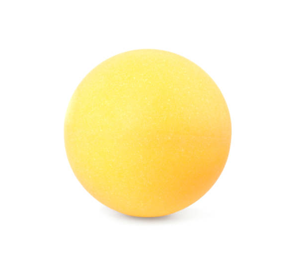 istock One orange ping pong ball isolated on white 2184640493