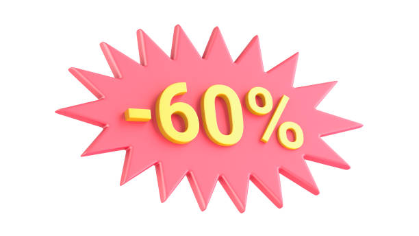 istock -60% Discount Tag Icon for Promotions and Sales 2184640928