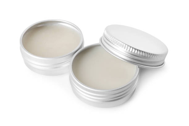 istock Lip balms isolated on white. Cosmetic products 2184641201