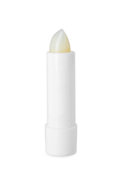 istock One lip balm isolated on white. Cosmetic product 2184641225