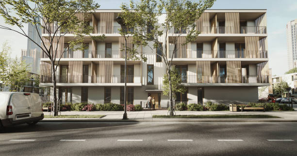 istock Residential Building with Contemporary Architectural Design 2184645650