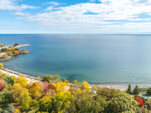 istock Aerial Scarborough Bluffs Park - Cliff Park view, Toronto, Canada 2184649501