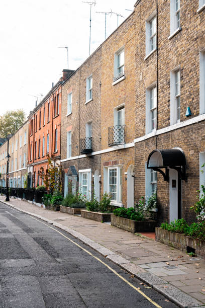 istock Typical London UK town house 2184649700