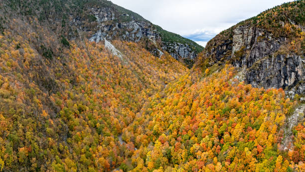 istock Highway VT-108 View, Spruce Peak and Big Spring, HellBrook Trailhead, Vermont, USA 2184649834