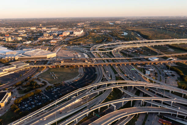istock Aerial Drone Image over downtown Dallas, Texas Margaret McDermott Bridge 2184650174