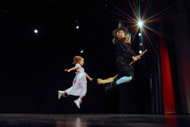Charismatic duo performing together in school play