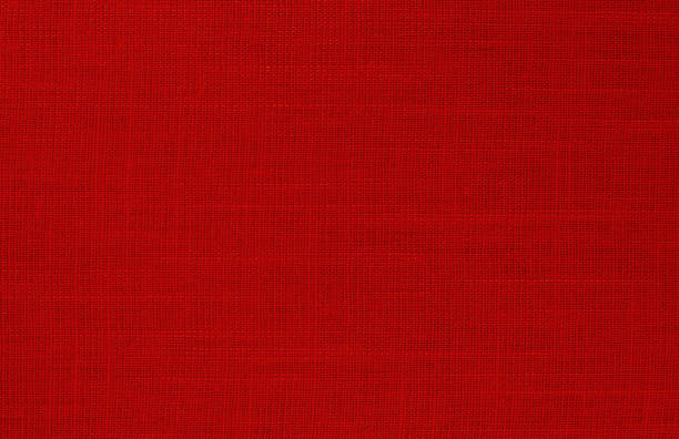 istock Dark red linen fabric cloth texture background, seamless pattern of natural textile. 2184667627