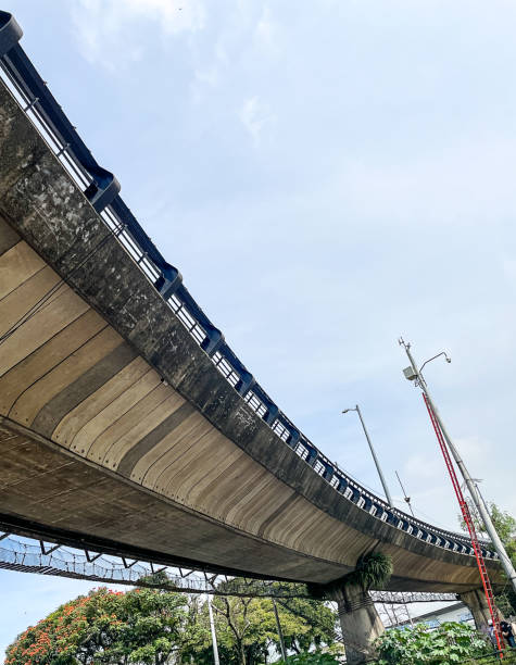 istock Concrete pedestrian bridge in medellin, Colombia 2184672865