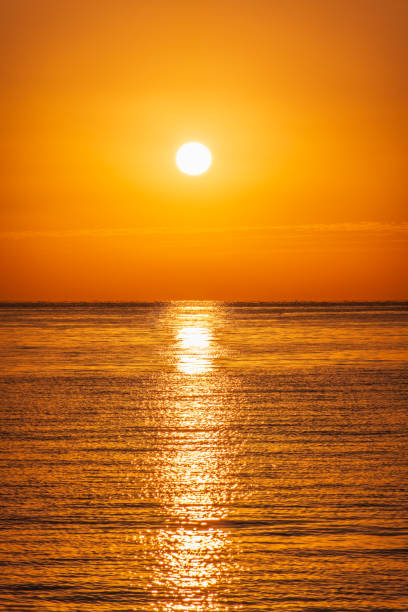 istock Beautiful red and orange sunrise over the sea. 2184675749