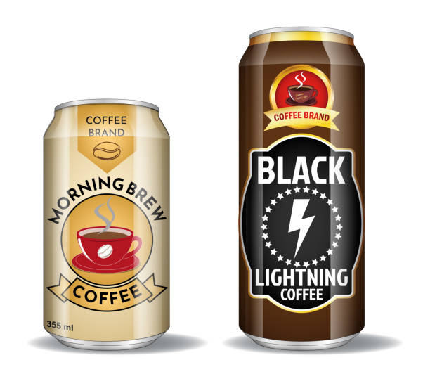istock Set Illustration of Coffee Can Packaging Designs for Morning Brew Coffee. 2184683991