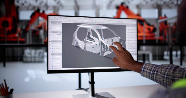 istock Car Factory Automotive Computer 3D CAD 2184686661