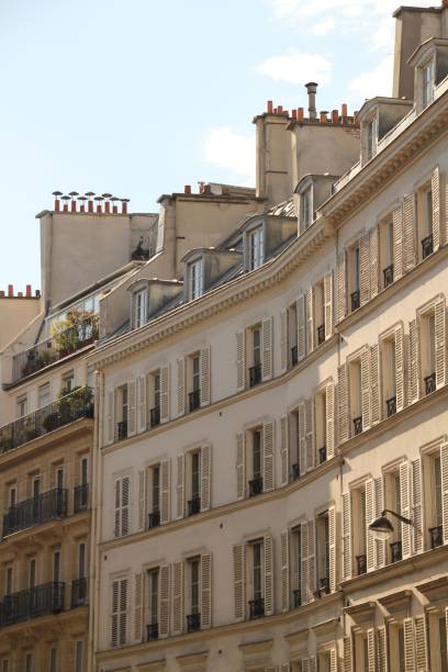 istock Parisian Architecture with Balconies and Shutters 2184687112