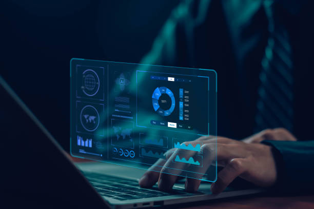 istock Financial and economic data analysis in industry business 2184688697