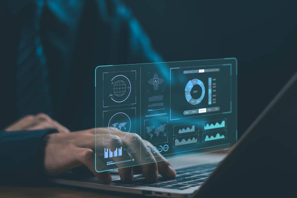 istock Financial and economic data analysis in industry business 2184688703