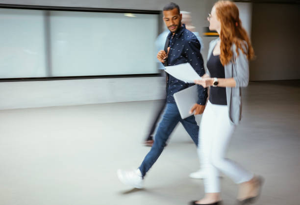 Dynamic Business Duo in Swift Office Transit