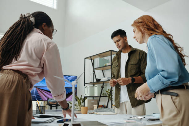 istock People Working Over New System Of Electricity 2184698946