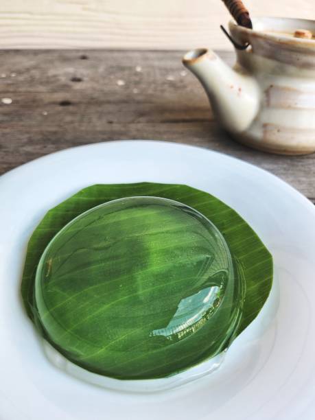 istock Raindrop water mochi cake Japanese food 2184702111