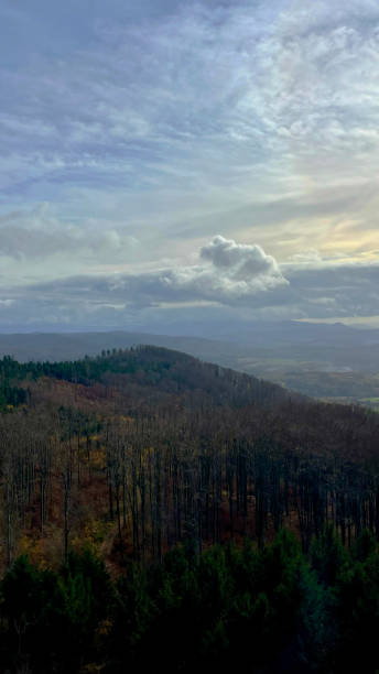 istock Autumn in the mountains, autumn mountains from above. Drone view. 2184704705