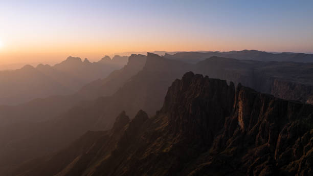 istock Early morning sunrise in the mountains 2184705845