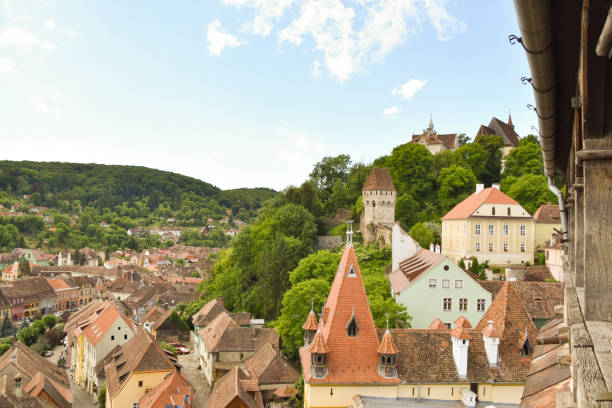 istock View of Sighisoara from the Medieval Clock Tower 2184707087