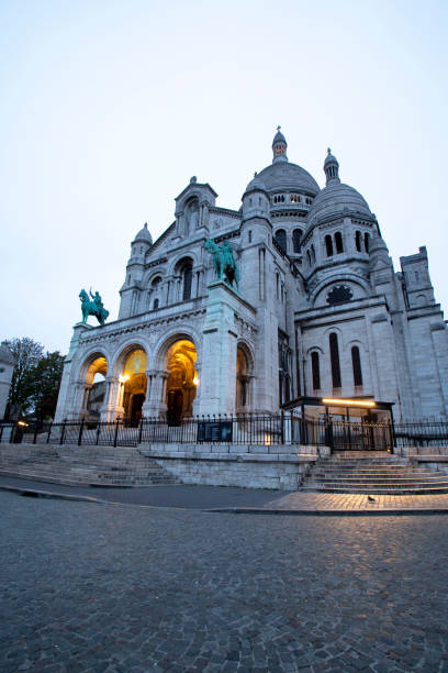 Basilica of Sacre Coeur in the early morning