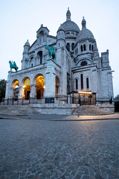 Basilica of Sacre Coeur in the early morning