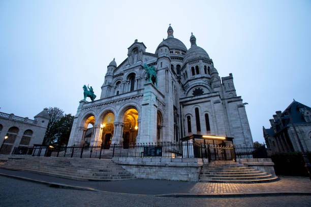 Basilica of Sacre Coeur in the early morning