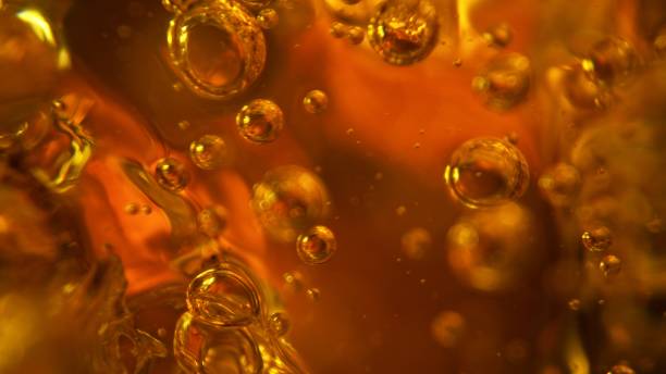 istock Abstract Golden Liquid Background, Macro shot. 2184711245