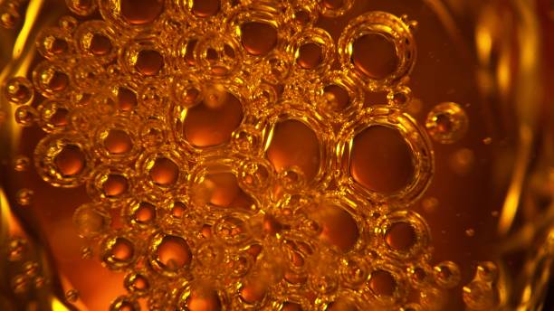 istock Abstract Golden Liquid Background, Macro shot. 2184711276