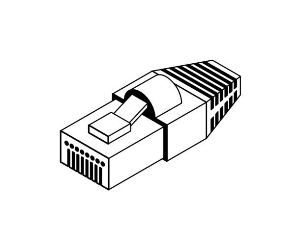 Cable Rj45 Graphic 360+ Rj45 Connector Stock Illustrations, Royalty-Free Vector Graphics ...
