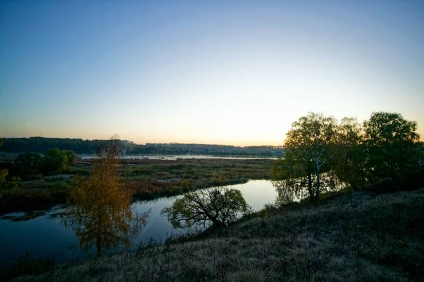 istock Early October morning on a small river 2184714138
