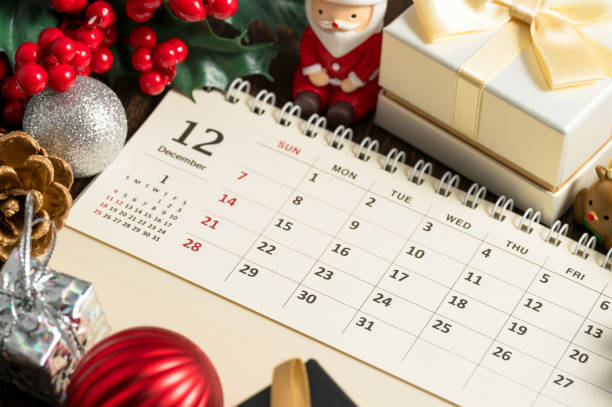istock December calendar. Christmas image. Christmas decoration. 2184715483