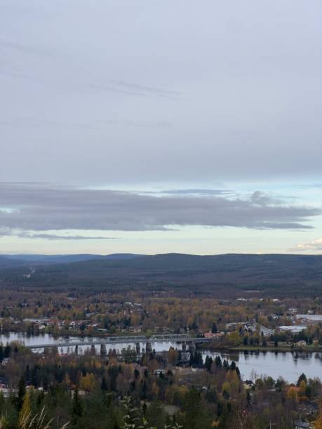 Landscape view in Rovaniemi, Lapland, Finland