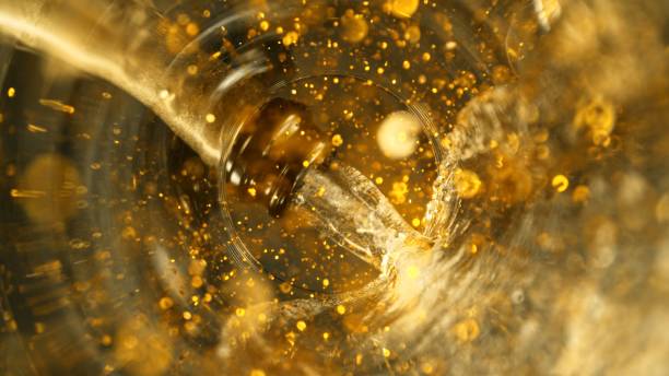 istock Champagne Wine Pouring into Glass. 2184718899