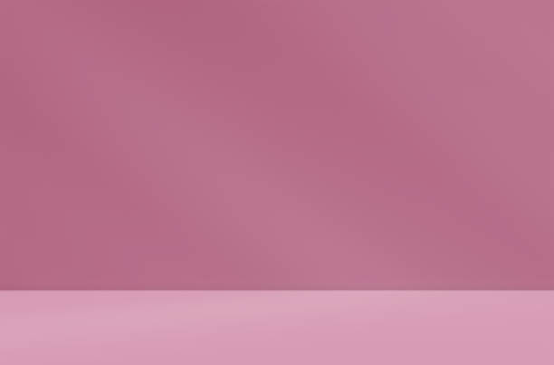 istock Empty purple pink red magenta room studio with leaves shadow effect overlay. 2184723650