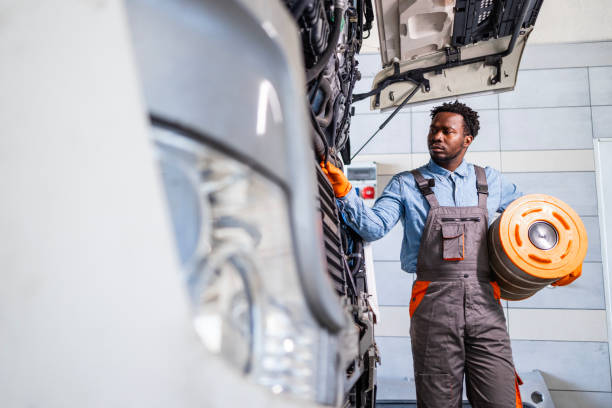 istock Truck service and maintenance. 2184728438
