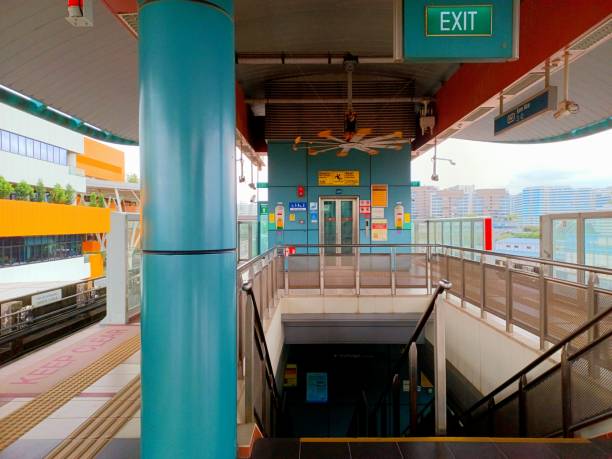 Sam Kee LRT station at Punggol, Singapore