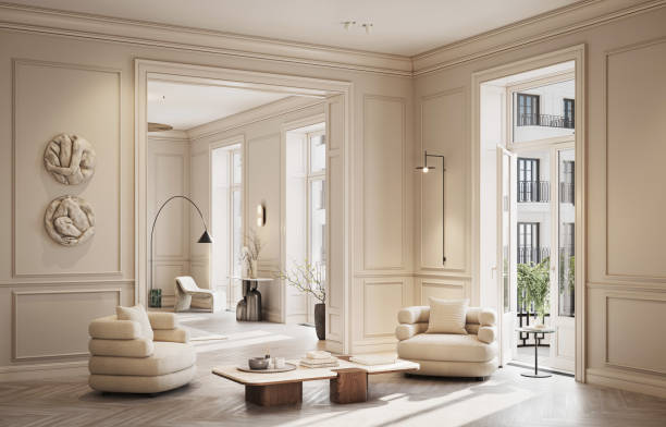 istock Digitally Created Sitting Area in Luxury Bedroom 2184733395