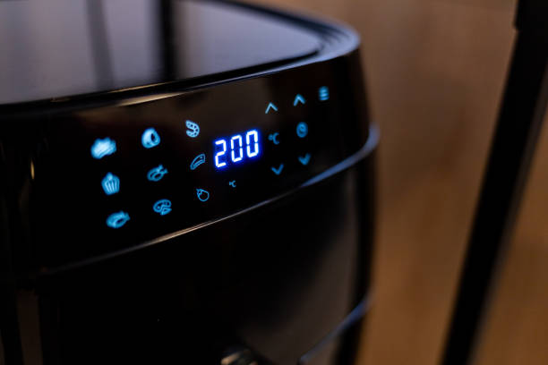 istock modern kitchen appliances. Deep fryer, air fryer 2184740597