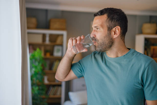 A short break for a glass of water