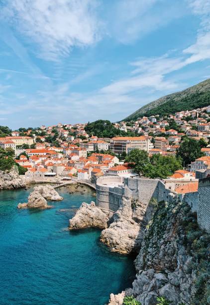 istock A sweeping view of the orange rooftops of Dubrovnik 2184760212