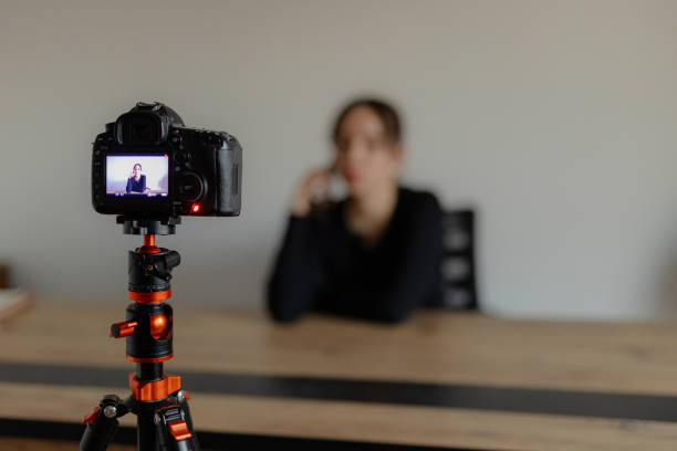 istock Rear view of professional camera 2184761217