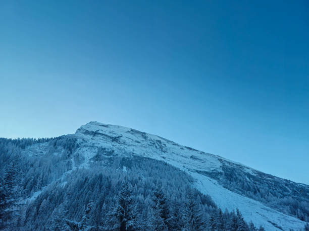 Snowy winter landscape and perfect conditions for skiing in ski resort. Photographed in Brandnertal, Vorarlberg, Austria.