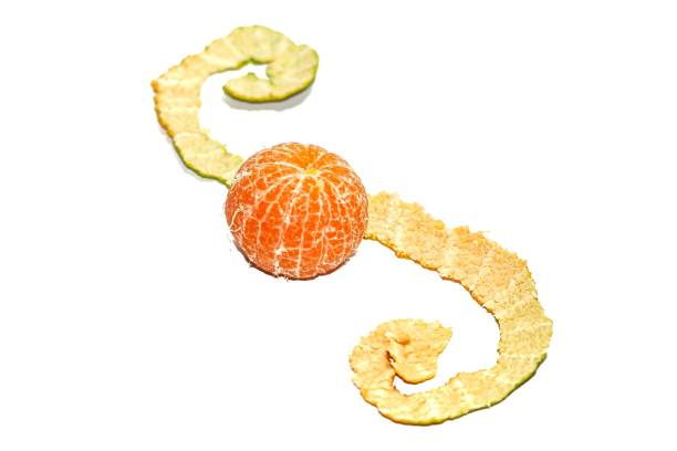 Orange juice ready for eat put on white background and isolate concept.