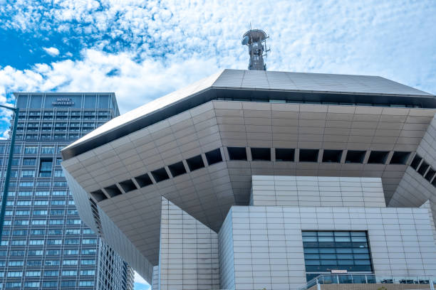Osaka, Japan, 09 23 2024: Namba Hatch and Hotel monterey, under a beautiful cloudy sky