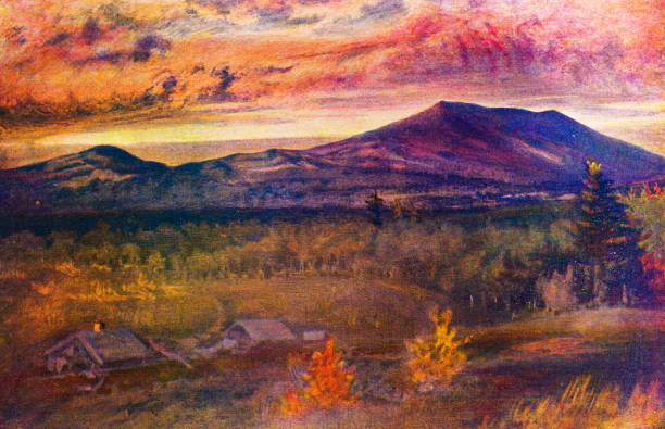 Antique image of Worcester and surroundings, Massachusetts: Mount Monadnock