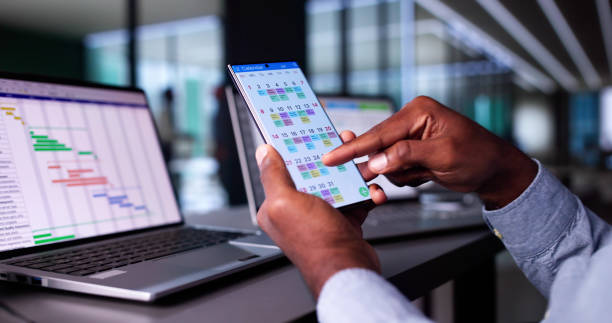 istock Appointment Schedule Planner And Date Calendar On Laptop 2184790867