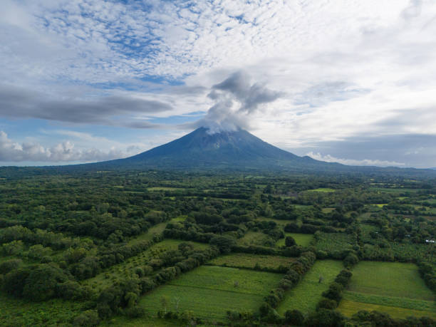 istock Ometepe volcano landscape aerial drone view 2184792953